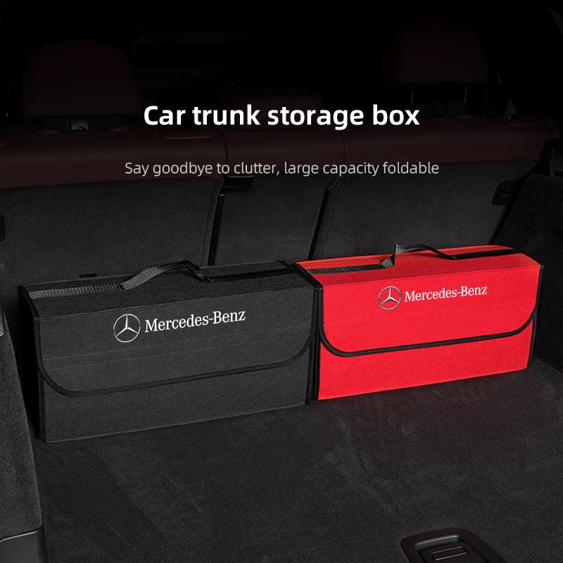 ULA5 Car Interior Trunk Organizer Felt Cloth Storage Bag For Mercedes Benz AMG GLE GLS CLA CLE GLC CLS GLA W223 W213 W206 W464 W247