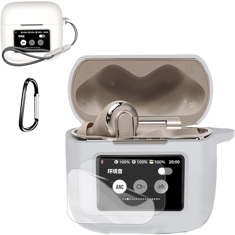 

[1+2 pieces set]For J BL TOUR PRO 3 case Cover [HNWEIWEI] wireless case cover +2 sheet of film convenience dustproof Earthquake protection lightweight