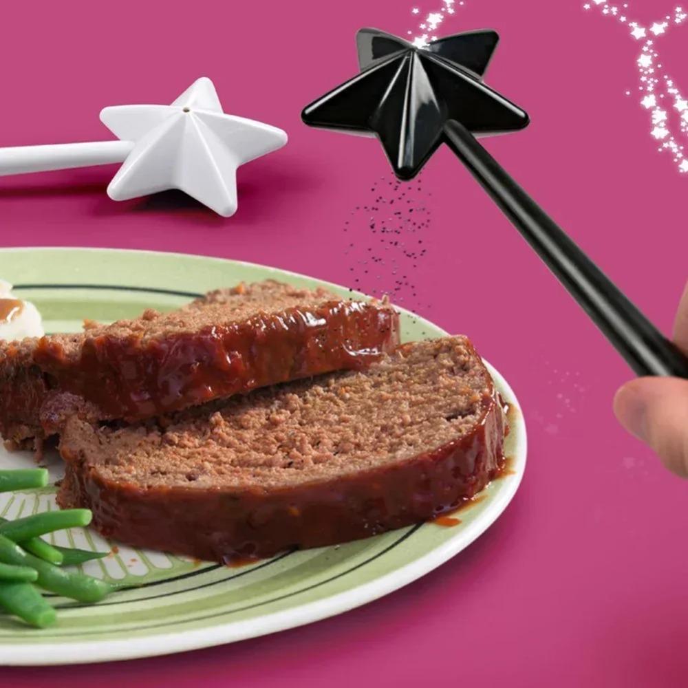 Portable Salt Pepper Shakers Refillable Magical Star Wand Spice Dispenser Seasoning Set Dining BBQ Supplies kitchen accessories