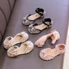 2026 New Summer Style Fashionable Comfortable Casual and Elegant Flat Bow Toe-toe Beaded Wear-resistant Girls' Leather Shoes