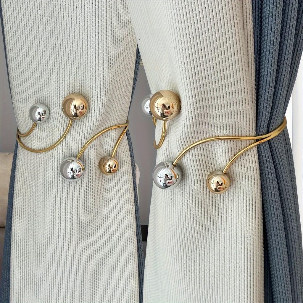 1pcs Vintage Curtain Tiebacks, Metal Holdbacks for Bedroom & Living Room Decor