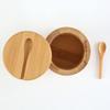 1 Set Wooden Salt Box Spice Storage Box with Lid Creative Salt Cellar for Kitchen Restaurant Use Perfect Gift for Home Cooks