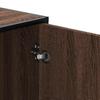 Shoe Bench Brown Oak Effect 100x40x53.5 cm Engineered Wood & Metal