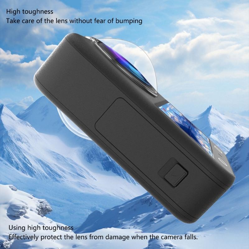 Transparently Camera Lens Guard For 360 Devices Anti Reflection Hardened Film Lightweight Design Includes Cleaning Kit