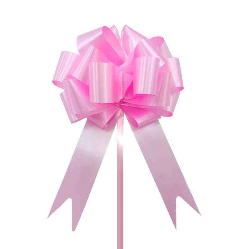30pcs Christmas Garland Flower Ribbon Holiday Wedding Party Gift Box Packaging Ribbon Stereoscopic Spherical Hand Pulled Flower