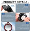 2pcs Car Round Frame Convex Wide-angle Rearview Auxiliary For 159 Giulietta Giulia 147 Mito 156 159 166 GT Stelvio