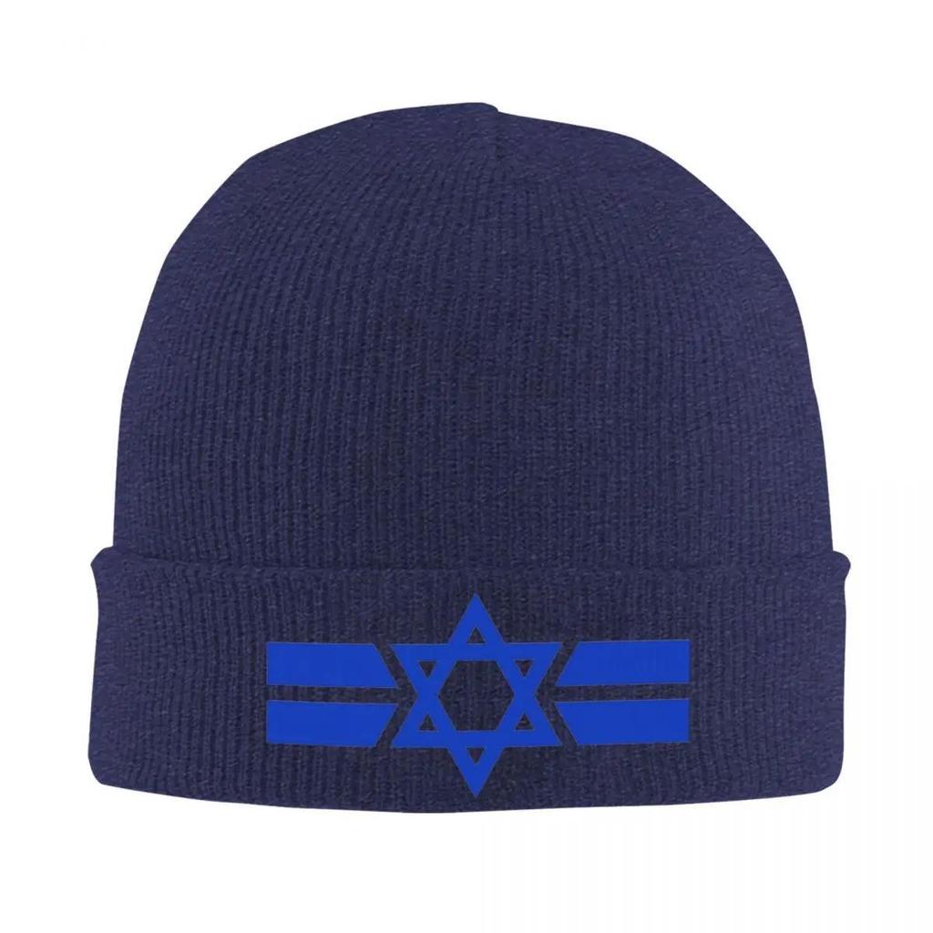 Klobouky s Davidovou hvězdou a izraelskou vlajkou Podzimní zimní čepice Nová čepice Unisex Akrylová pletená čepice