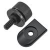 Seat Bolt Tab Screw Mount Knob Cover Metal Alloy Quick-Release Hardware Kit Black Knurled Billet Aluminum for 1996-2022
