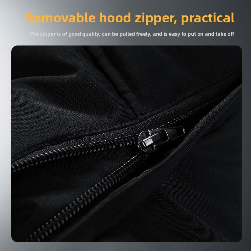 Ανδρικό Φθινοπωρινό Χειμερινό Γιλέκο Μεγάλο Μέγεθος με Αποσπώμενη Κουκούλα Αθλητικό Βαμβακερό Μπουφάν Γιλέκο από Μαλλί Αρνιού Μπουφάν Μεγάλο Μέγεθος Ανδρικά Ρούχα