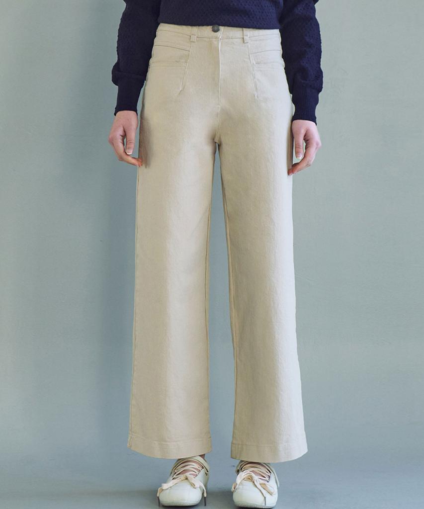 LUSIDA Clean Cut Elastic Waist Pants