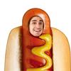 Unisex Adult Kids Hot Dogs Fancy Jumpsuit Halloween Hot Dogs Costume Food Hotdog Outfit Halloween Cosplay Costumes