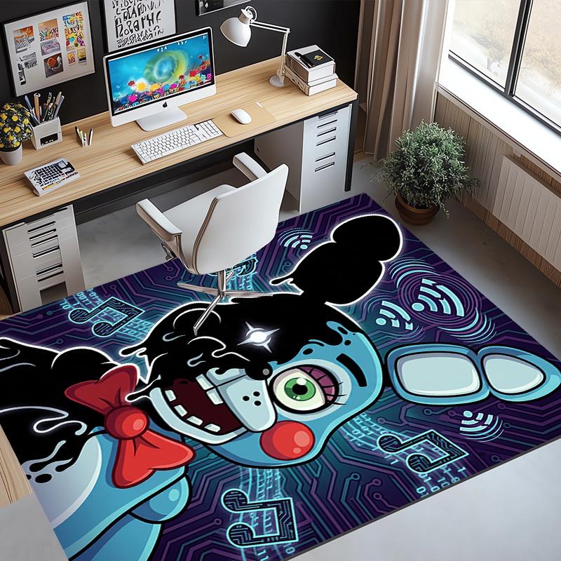 Five Nights at Freddy's Muster Teppich, Innen-/Außenmatte, für Picknick, Spielzimmer, Schlafzimmer, Büro, Wohnzimmer, Heimdeko Teppich, Geburtstagsgeschenk