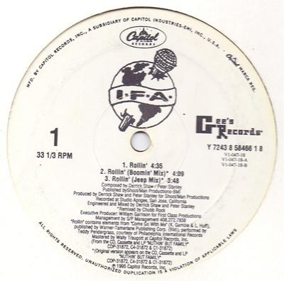 12-Zoll Schallplatte IFA - Rollin' Y724385846618 Capitol Records 1995 US Rap & Hip-Hop/R&B Gebraucht