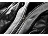 Grenzüberschreitende Damen Slim Motorradlederjacke mit abnehmbarer Kapuze - Herbst/Winter Modetrend