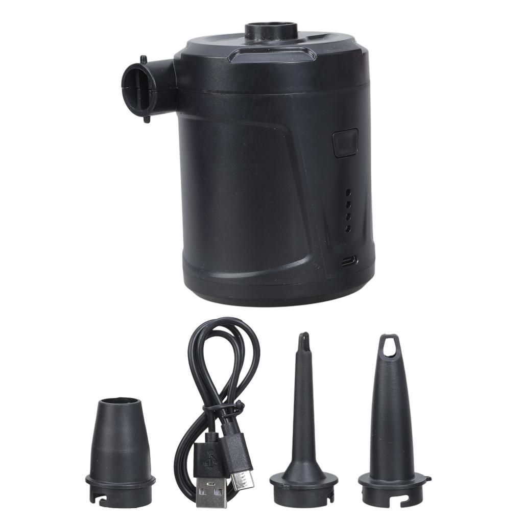 Quick Electric Air Mattress Pump Portable Quick Fill Inflator Deflator Air Pump with 3 Nozzles Fast Inflation Pump