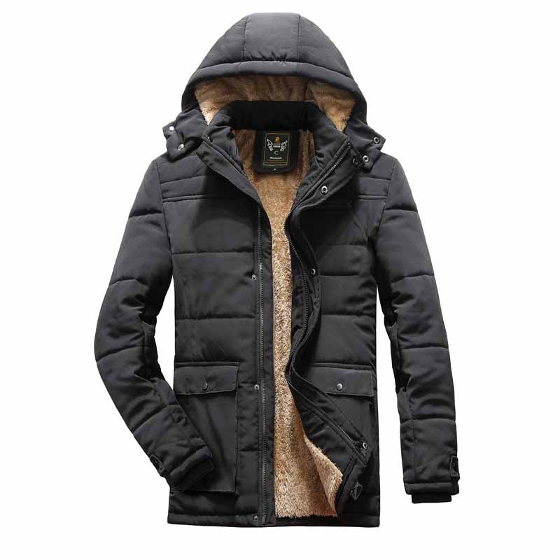 

Мужская зимняя большая утолщенная плюшевая одежда с хлопковой подкладкой 6XL чёрный