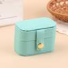 6.3*3.6*4.5cm Jewelry Storage Bag Travel Simple Leather Velvet Ring Necklace Earrings Storage Box Organizer Display Gift Box