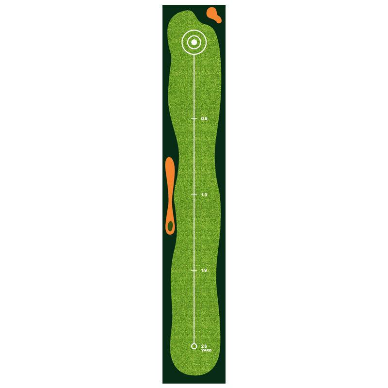 Indoor Golf Putter Practice Mat - Easy-Care Crystal Velvet Surface