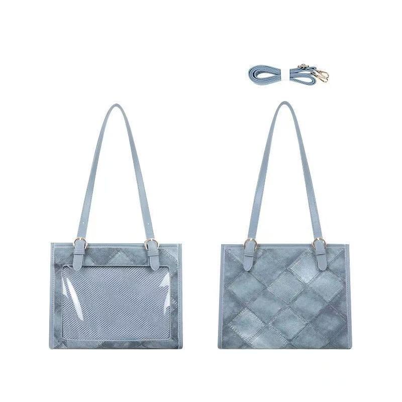 

New Japanese Original Denim Pain Bag Versatile One Shoulder Crossbody Women Large Capacity Daily Bag Small Food Pain Bag темно-синий