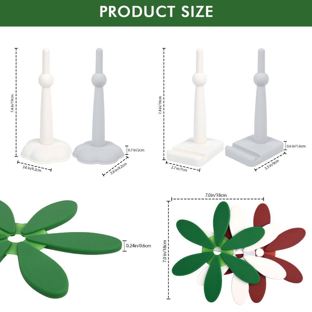 Heat Resistant Christmas Tree Table Mat Anti Scald Foldable Coaster  Teapot Hot Pots