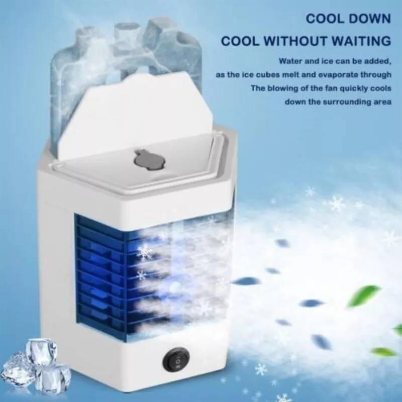 Compact Usb Portable Cooling Fan With Mist Function And Adjustable Speed