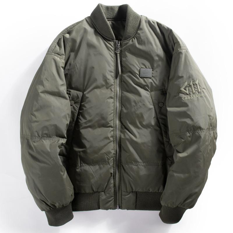 Retro Japanese Tooling Thickened Warm Cotton-padded Jacket Men's Autumn Loose Warm Casual Baseball Uniform