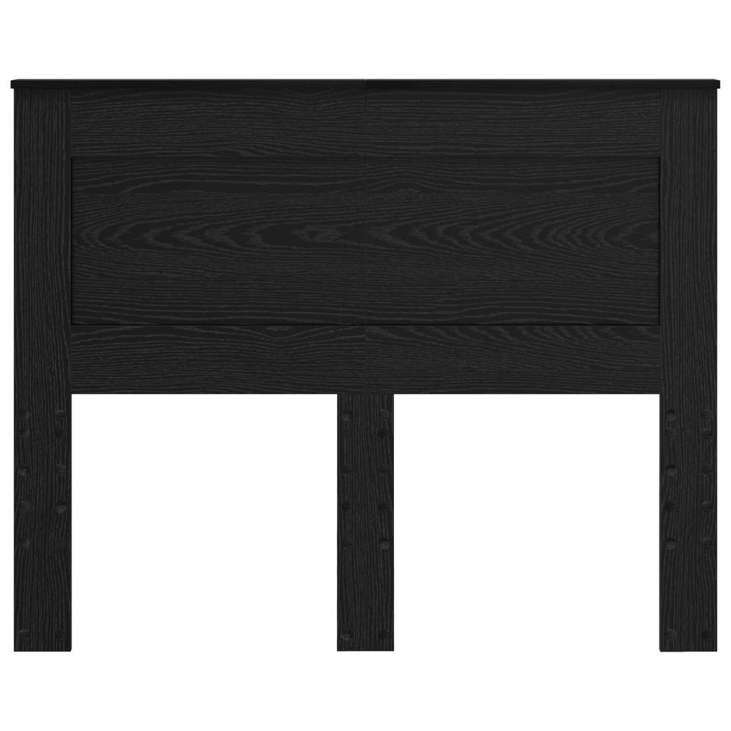 Headboard with Headboard Black Oak Effect 120 cm Wood Based Material