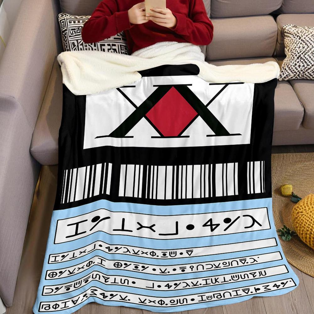 Hunter License Flannel Blanket Warm Soft Halloween Christmas Couch Warm Cozy Decorative Decor Gift for All Season