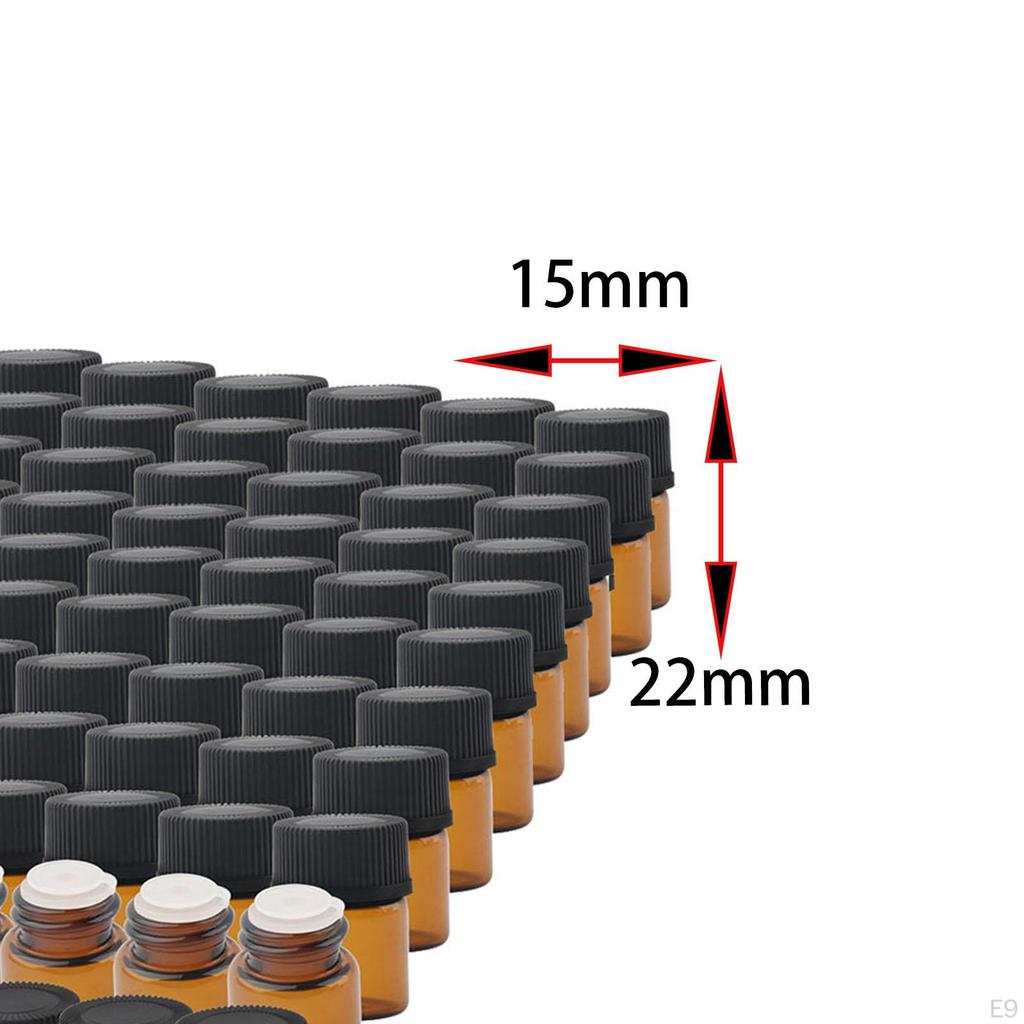 100 Stück Mini Glasflaschen Parfüm Reise nachfüllbar Geburtstagsgeschenke Größe Probe