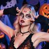 Cross Border Halloween Scene Tattoo Stickers Waterproof Sweat Day Of Dead Makeup Ball Funny Facial