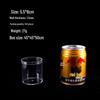 Round Transparent PS Plastic Storage Box with Lid for Digital Accessories, Jewelry, or Snacks