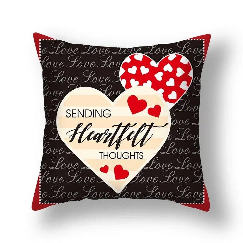 Love Sweet Cartoon Pillowcase Wedding Party Birthday Festival Decoration Sofa Office Seat Car Cushion Cover Home