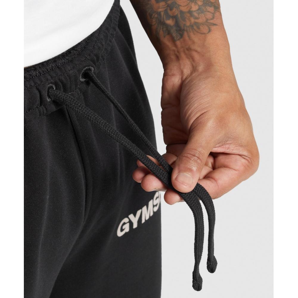 Gymshark Est 2012 Straight Leg Joggers Black A2c1v Bb2j
