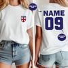 Personalised Football TShirt Custom Name Number Shirt Football Lover Gift
