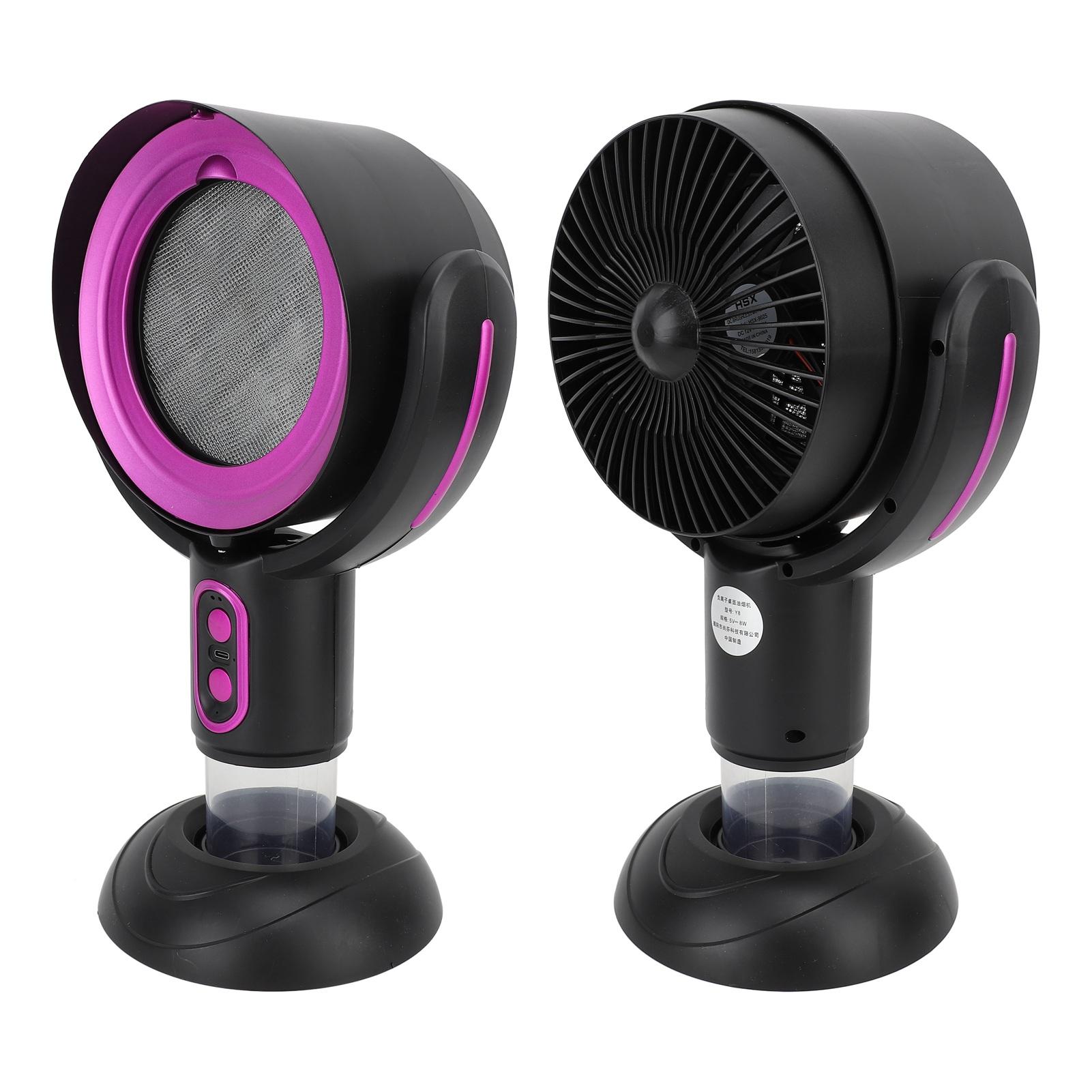 Desktop afzuigkap 2 snelheden negatieve ionen USB-aangedreven draagbare keukenafzuigventilator voor appartement 5V 8W