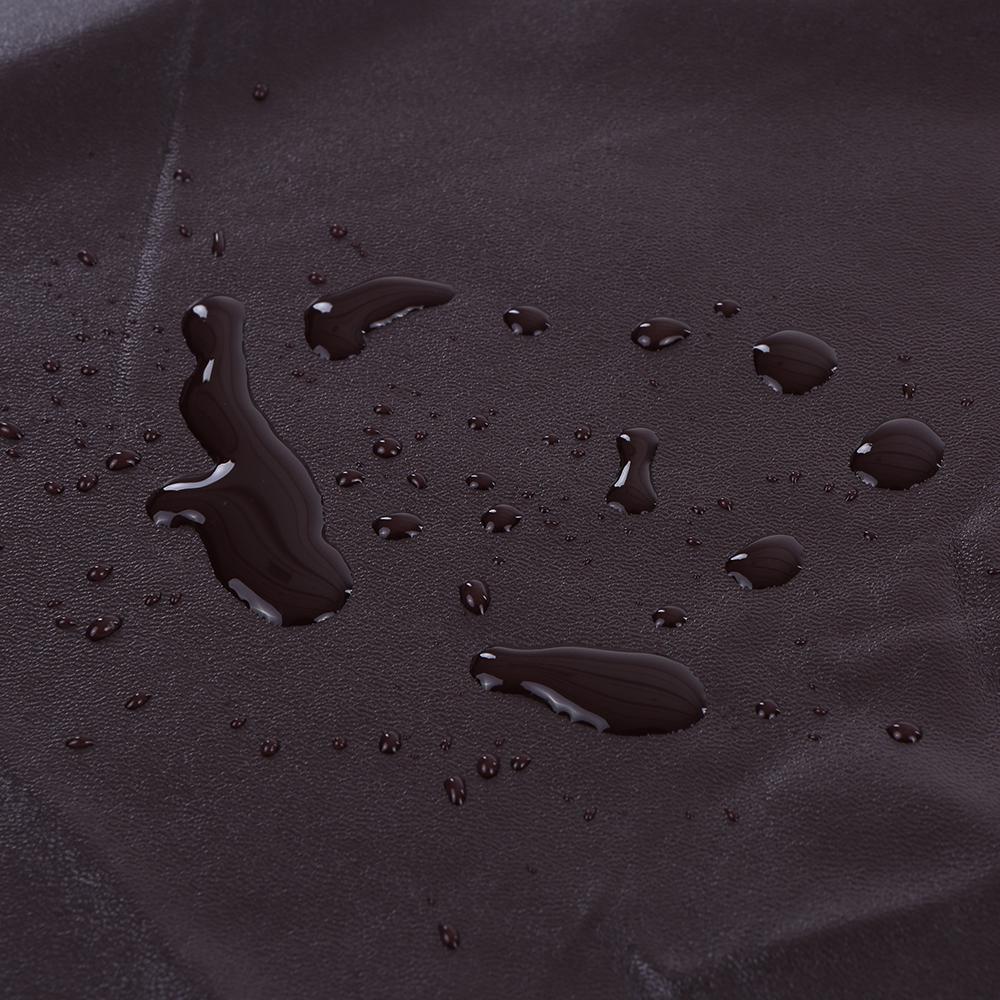 2 Stück Einteilige PU-Leder Stretchbare Esszimmerstuhl Rückenlehnen-Sitzbezüge Wasserdicht Ölfest Staubdicht