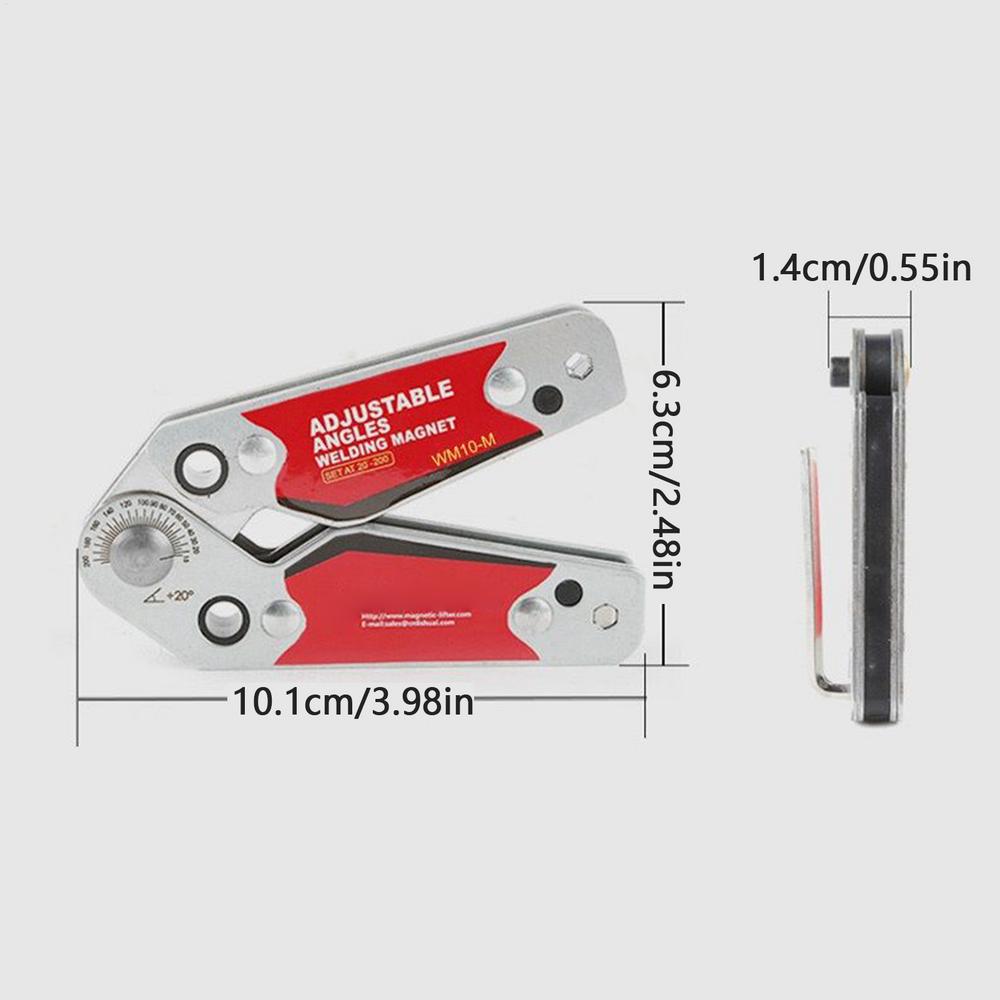 Welding Positioner Adjustable Angles 20-200 Welder Tool Heavy Duty Switchable Welding Magnets For Workshop Automotive Shipyard