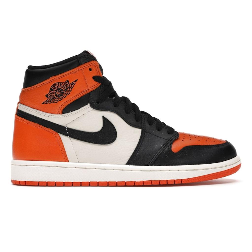 Air Jordan 1 Retro High OG Shattered Backboard 2015 Men Sneakers Orange Black Starfish 555088-005