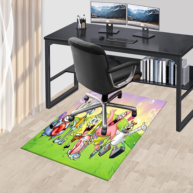 1pc Underwater Friends Adventure Carpet for Playroom Bedroom Living Room Sofa Home Decor,kids Game Area Rug Non-slip Floor Mat Y7292