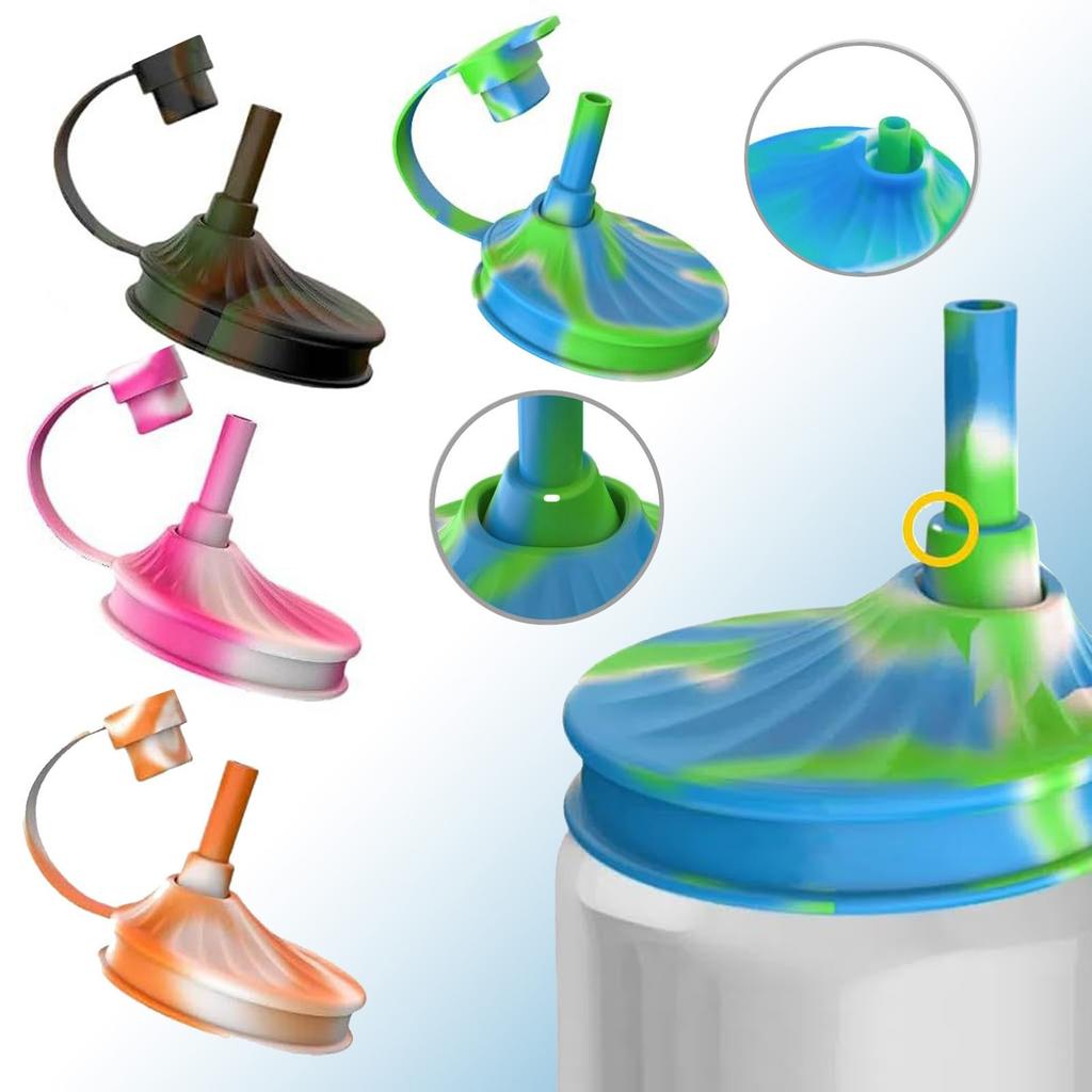 4 Pack Can Lids With Straws, Silicone Can Covers, Free Reusable Can Lids, Cola, Beer, Juice, Beverages