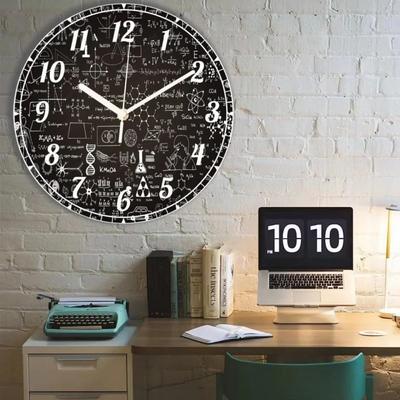 10 Inch Silent Xyloid Wall Clocks Decorative Non Ticking Clock for Home Office Kitchen Bedroom Living Room, Bedroom, Study