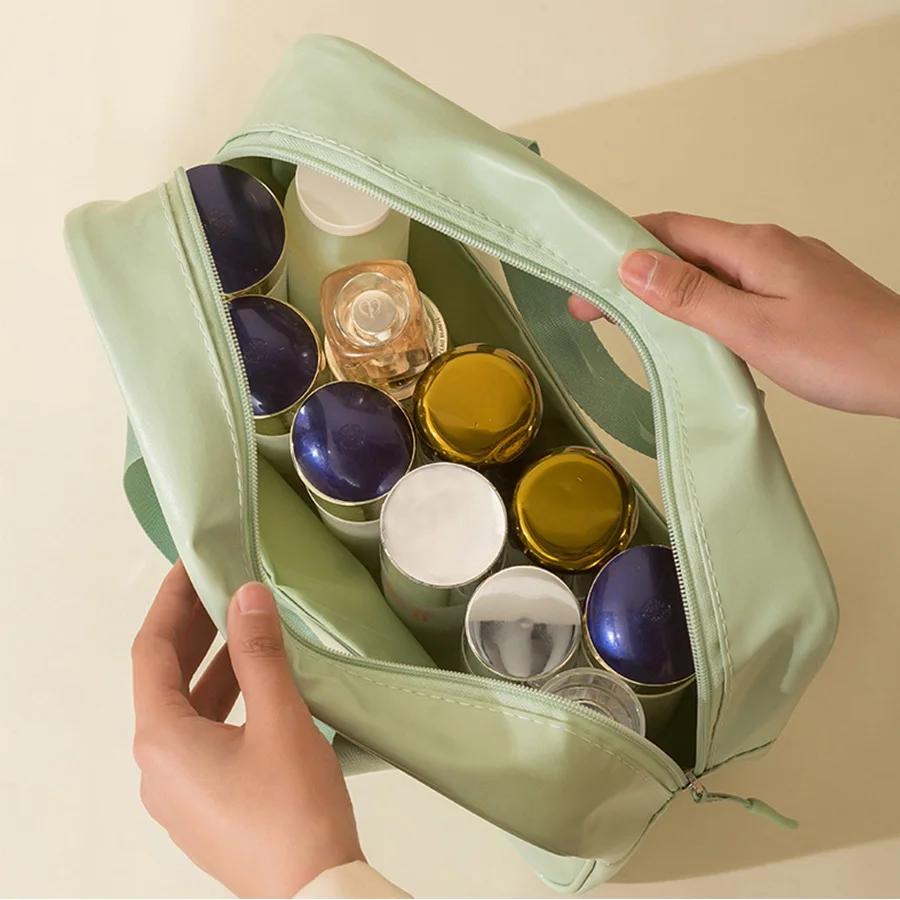 1PCS Unisex PVC Travel Toiletry Bag Large Capacity Translucent Waterproof Makeup Organizer for Women Men