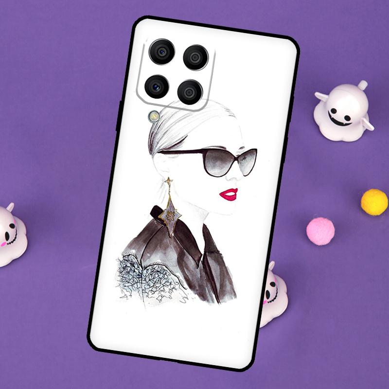 

Чехол-обложка City Fashion Girl для Samsung Galaxy M55 M15 M33 M13 M23 M53 M31 M51 M14 M34 M54 M20 M30s M52 M32 Samsung M13 4G