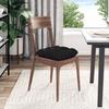 Seat Cushions 4 Pcs Black 40 X 40 Cm Microfiber Fabric