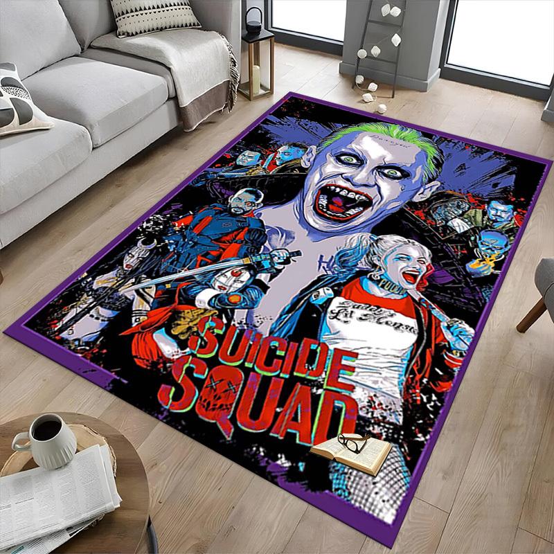 1PC Harley Quinn Suicide Squad Extra Large Non-Slip Floor carpet, Office, family, bedroom, Studio - Large Area Rug Indoor Rugs1141A