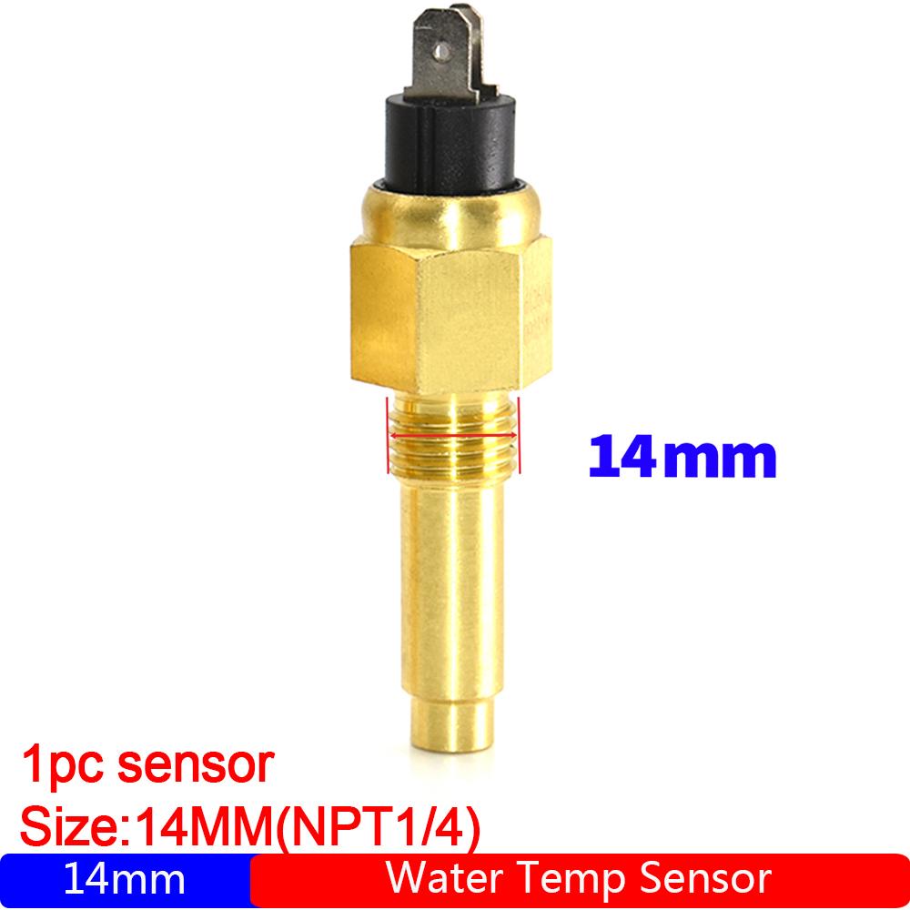 Universal vanntemperatursensor 3/8NPT 1/2NPT Vdo-måler Vdo-vanntemperatursensor 14MM 17MM 21MM for bilbil lastebilbåt