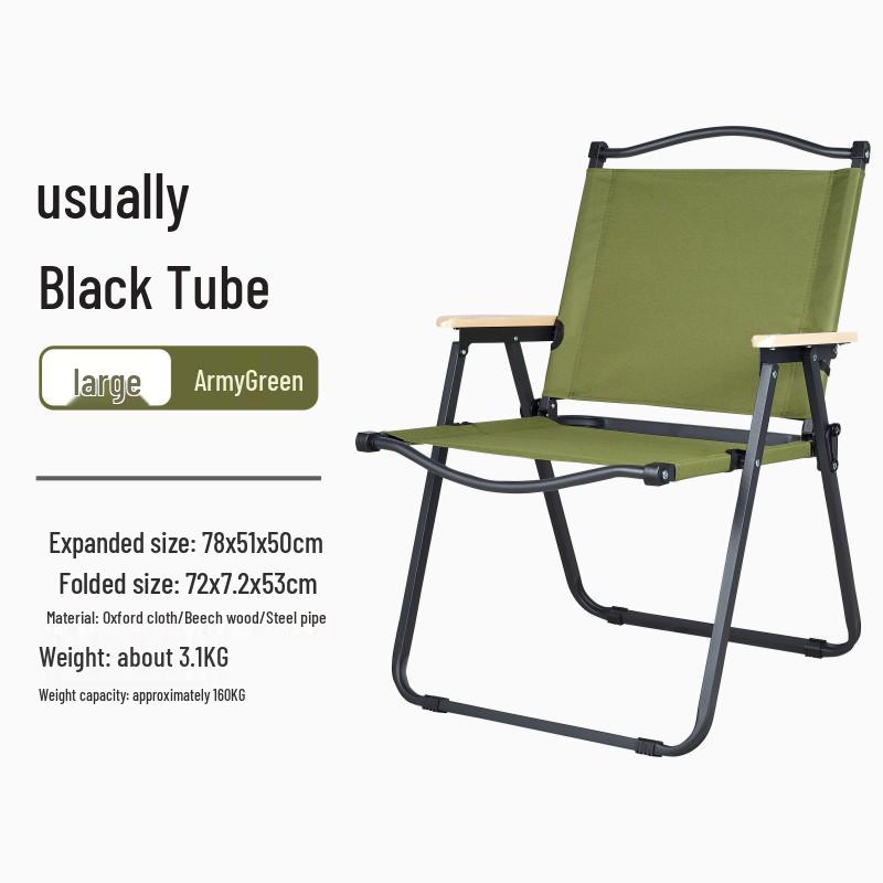 Ultralight Aluminum Folding Kermit Chair with Table for Outdoor Camping and Leisure Travel