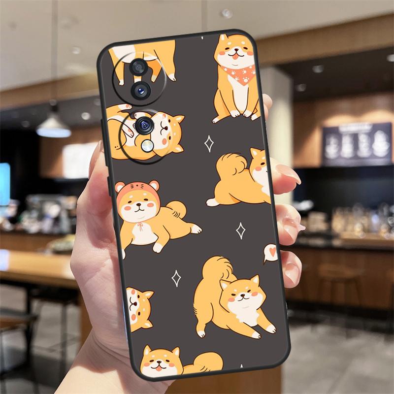 Animal Shiba Inu Case For Honor Magic 8 Lite 5 6 7 Pro Honor Win RT 400 200 50 70 90 X8c X9a X9b X9c X9d Cover