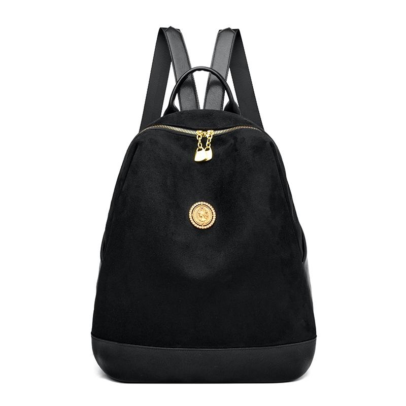 Stitching Backpack Anti-Theft Women's Backpack Large Capacity Student Schoolbag