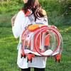 Custodia trolley per animali domestici Fori di ventilazione trasparenti Ruote silenziose Comodo zaino portatile per cani e gatti da viaggio